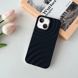 Apple iPhone 15 Uyumlu Kılıf Zebana 3D Water Silikon Kılıf Siyah