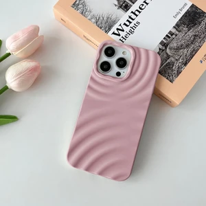 Apple iPhone 15 Pro Uyumlu Kılıf Zebana 3D Water Silikon Kılıf Pembe