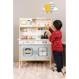Ledli Ahşap Oyuncak Mutfak ~ Montessori Mutfak, Çocuk Mutfağı, Hediye Halı DBG102