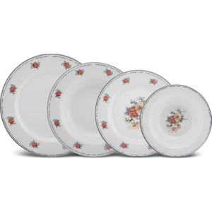 Flor 24 Parça 6 Kişilik Stoneware Yemek Takımı