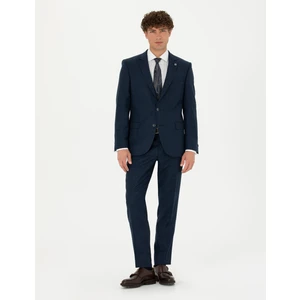 Pierre Cardin Erkek %100 Yün Lacivert Slim Fit Takım Elbise 50274245-VR033