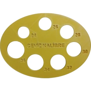 Deşilmez Teknik Ceviz Kalibre Cetveli (İsim Yazılır)