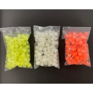 Sazan Silikon Boncuk Dip Yemi 10 mm 3'lü Set 100'LÜ Pk