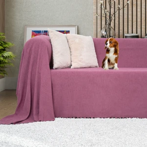 Latuda Concept Kaymaz Koltuk Örtüsü Çift Taraflı Mikrofiber Şönil 175x300 cm Gül Kurusu – Kedi Köpek ve Çocuk Dostu