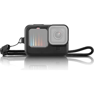 Gopro Hero 9/10/11/12/13 Yumuşak Silikon Kamera Kılıfı + Lens Kapağı Koruyucu Çerçeve Kılıf