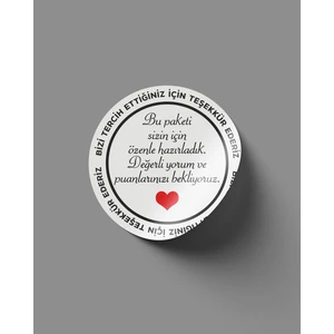 Gg Genç Girişimci Sticker -Bu Paketi Sizin Için Özenle Hazırladık- 4cm - 70 Adet