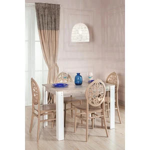 Grande Ceviz / Venüs Mutfak Masa Takımı 1 Masa 4 Sandalye - Cappucino