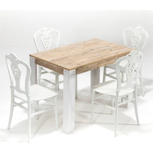 Grande / Carisma Mutfak Masa Takımı 4 Sandalye 1 Masa - Beyaz