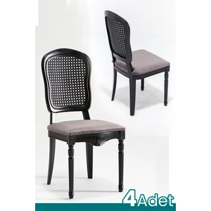 Venza Mutfak Sandalye 4 Adet - Siyah
