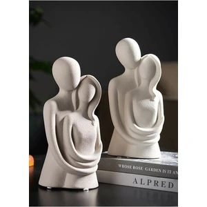 Sevgili Aşıklar Sarılmış Biblo Dekor Biblo