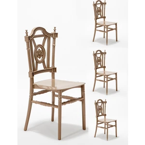 4 Adet Keops Mutfak Balkon Sandalye -Cappucino