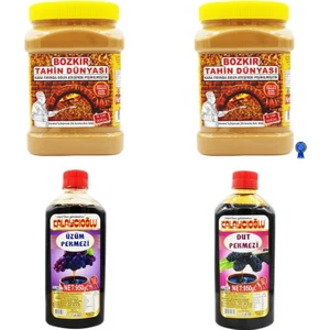Bozkır Tahin Merkezi Tahin935 gr 2 Adet + Üzüm Pekmezi & Dut Pekmezi 950gr