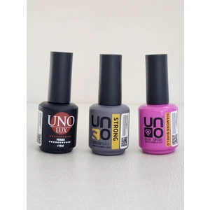 Kalıcı Oje Seti Primer 15 ml + Uno Stron Base 15 ml +UNO Daımond Top Coat 15 ml