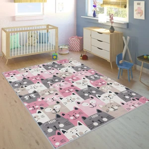 Eliana Home Dijital Baskı Yıkanabilir Kaymaz Taban Çocuk Halısı ve Yolluk LNA4059