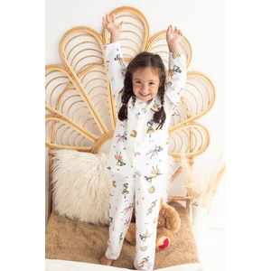 Pamuk Pazen Kız Çocuk Pijama Takımı