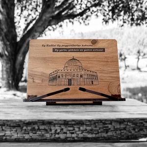 İsfahan TA Kitap Okuma Standı Masaüstü Ahşap Kuran Rahlesi Tablet Tutucu