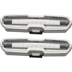 2x LED Bisiklet Kuyruk Işığı Kırmızı ve Mavi USB Şarj Edilebilir Su Geçirmez Süper Parlak Çok Amaçlı Acil Durum Işığı (Yurt Dışından)