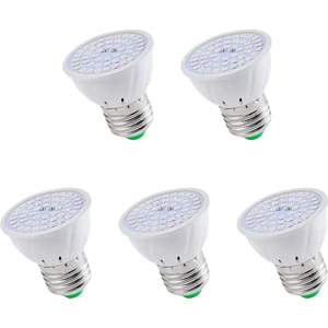 Decisive 5x E27 80 Bitki Büyüme Lambası LED Tam Spektrum Büyüme Ampuller Fide Çiçek Phyto Lamba (Yurt Dışından)