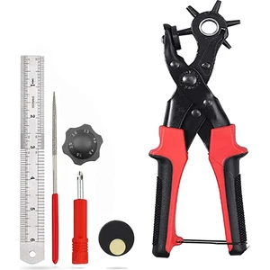 Deri Delgeç, Deri Kemerler Için Deri Için Kemer Deliği Delici Kemerler Için Saatler Çapı: 4.5/4 /3.5/3/2.5/2mm (Yurt Dışından)