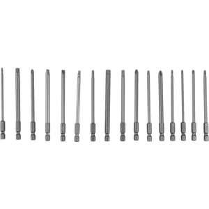 16 Adet Uzun Manyetik Tornavida Uçları Seti Oluklu + Çapraz + Altıgen + Torx Matkap Ucu Seti 1/4 Inç Hex Shank 100MM Uzunluk (Yurt Dışından)