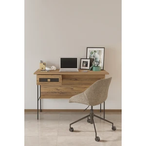 Arya 120X59 cm Çalışma Masası Bilgisayar Masası Ofis Ders Yemek Masası Atlantik Çam&siyah