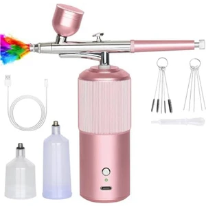 Airbrush Seti - Şarj Edilebilir El Tipi Airbrush Kompresörü, Tırnak Sanatı, Kozmetik, Pasta Süsleme Için Akülü Otomatik (Yurt Dışından)