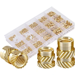 350 Adet Dişli Ekler Dişi Konu Metrik Tırtıllı Somun Çeşitler Kiti Pirinç Isı Seti Ekleme (Yurt Dışından)