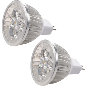 2 Adet 4 x 1W Gu5.3 MR16 12V Sıcak Beyaz LED Işık Lamba Ampul Spot Işığı (Yurt Dışından)
