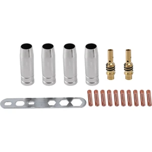 17 Adet/takım 15AK Mig/kaynak Memesi Iletişim Ipuçları 0.8X25MM M6 Gaz Konektörü Tutucu Seti (Yurt Dışından)