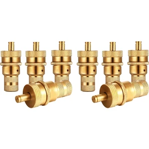 8 Adet Offroad Pirinç Lastik Havalandırma Makinesi S Kiti Otomatik 6-30PSI Lastik Lastik Basıncı Tahliye Vanası Deflatörler Hava Alma Vanası (Yurt Dışından)