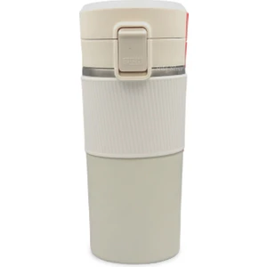Sedef Silver Kaydırmaz Lastikli Kilitli Kapak ve Süzgeç Fitreli 304 Paslanmaz Çelik 400 ml Küçük Çay Kahve Bardak Termos Mug Thermos 622