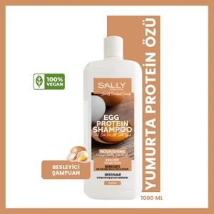 SALLY Şampuan Egg Yumurta Protein Özlü - Tüm Saç Tipleri 1 LT