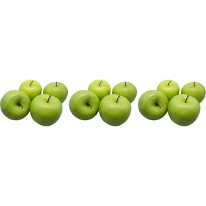12 Adet Büyük Yapay Yeşil Elma-Meyve (Yurt Dışından)