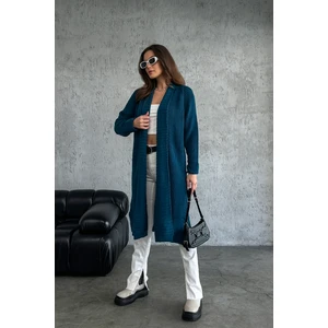 Nosia Fashion Şal Yaka Pamuklu Uzun Triko Hırka