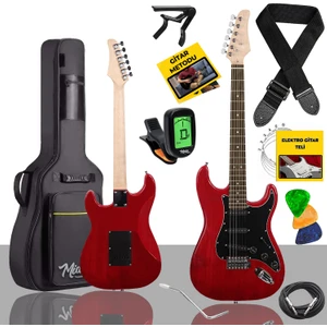 RPH-30RD Profesyonel Elektro Gitar (Çanta Askı Capo Tuner Pena Kablo Yedek Tel)