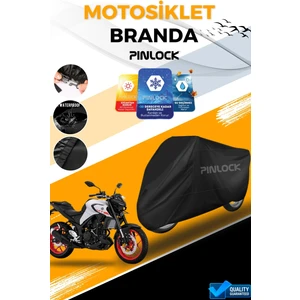 Yamaha mt 25 Uyumlu  Su Geçirmez   Siyah Motosiklet Brandası Miflonlu Kalın Premium Kumaş Clipsli