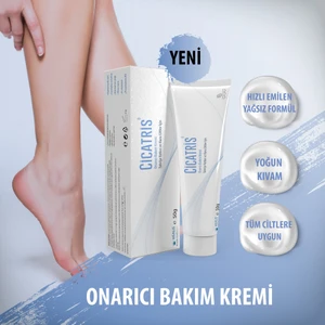 Cicatris Onarıcı Bakım Kremi 50 gr Kuru Ciltler İçin Yumuşaklık ve Esneklik Sağlar
