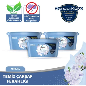 Mini Jel Oda Kokusu Temiz Çarşaf Ferahlığı 3 'lü Set