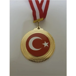 Duvar Hediyelik Türk Bayrağı Madalya
