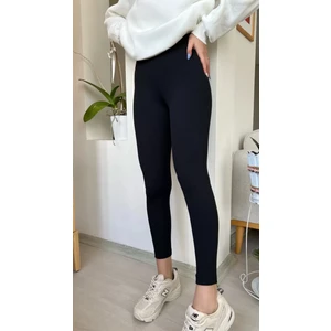 Premium Içi Polarlı, Şardonlu, Fitilli, Toparlayıcı Interlok Kışlık Örme Tayt