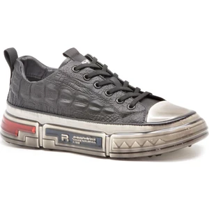 18219  Ithal Fashion Erkek Deri Sneakers Ayakabı