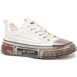 18219  Ithal Fashion Erkek Deri Sneakers Ayakabı