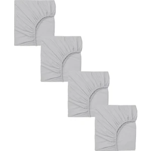 4'lü Pamuklu ve Lastikli Penye Bebek Çarşafı