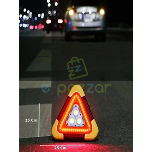 Solar Panelli 5 Mod Cob LED Araç Ikaz Işığı Flaşörlü Powerbank Özellikli 2000MAH Şarjlı Reflektör