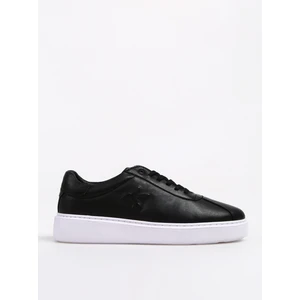 Siyah Erkek Deri Sneaker SILCON