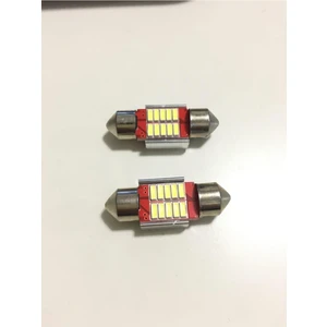 Eng Aksesuar Japon Tip Sofit Ampul 12 Volt Beyaz 12 Ledli 31MM 2 Adet Sofit LED