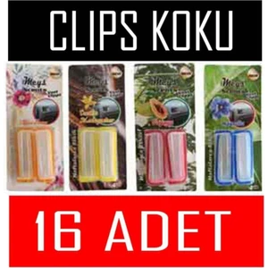 Klips Araba Mandal Koku 4 Paket (16 Adet)