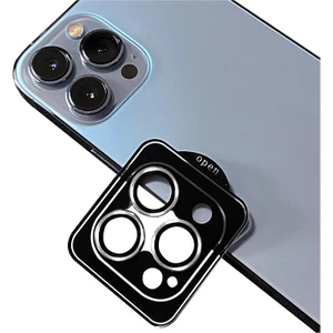Apple iPhone 14 Pro Max Zebana ZBN-KL01 Safir Kamera Lens Koruma Camı (Kolay Takma Aparatlı) Gri