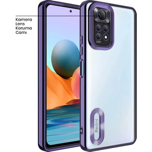 Xiaomi Redmi Note 11 Pro Kılıf Zebana Glint Silikon Kılıf Derin Mor