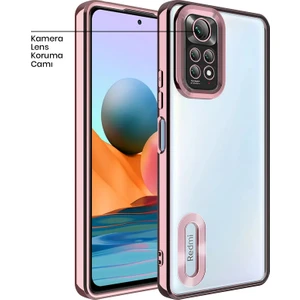 Xiaomi Redmi Note 11 Pro Kılıf Zebana Glint Silikon Kılıf Rose Gold